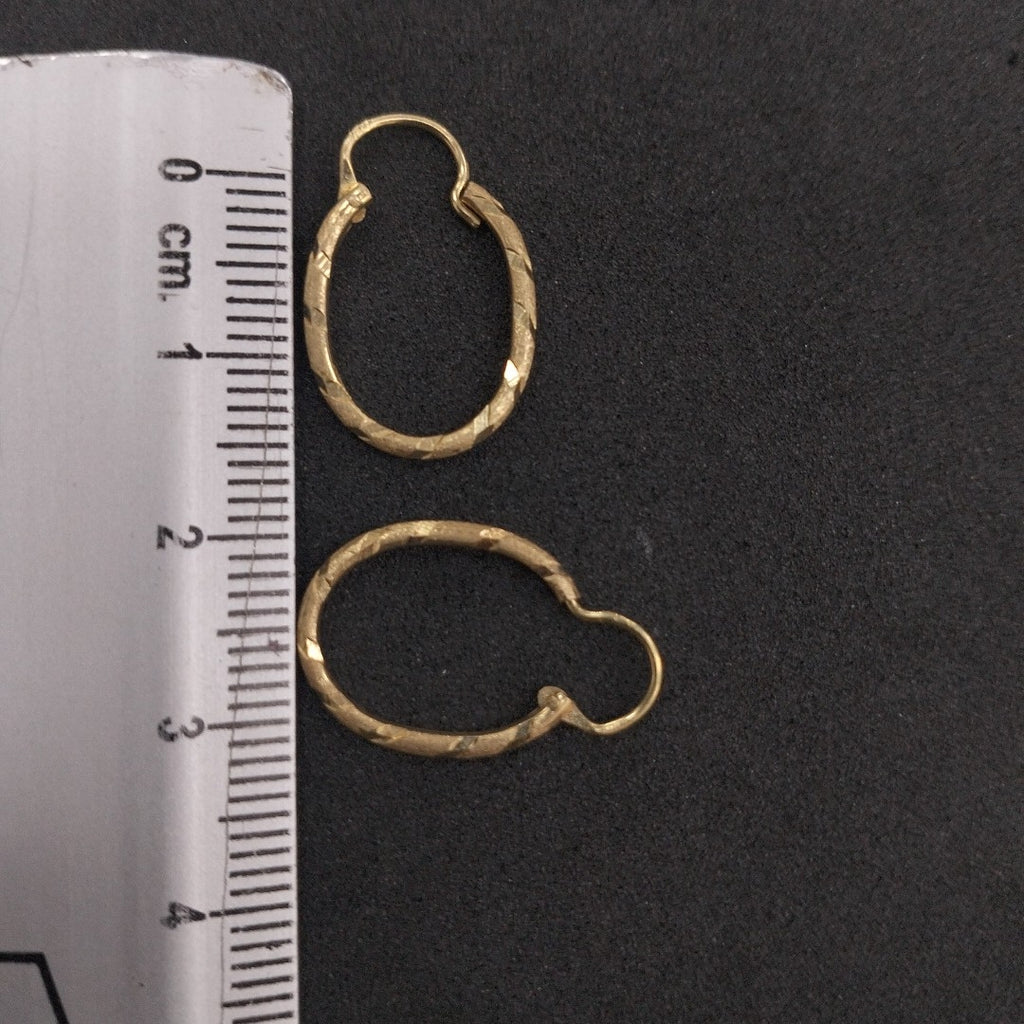 ARRACADAS PAR ORO 14 K 0.9 GRMS (SEMINUEVO)