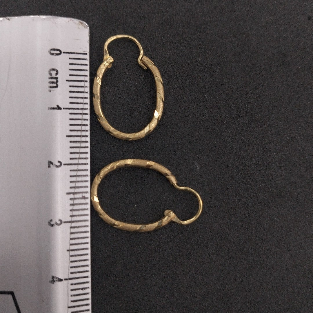 ARRACADAS PAR ORO 14 K 0.9 GRMS (SEMINUEVO)
