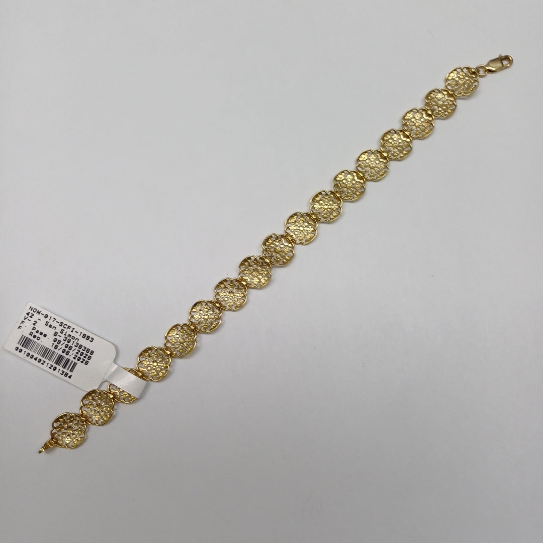 PULSERA ORO, ORO COMBINADO 14 K 6.9 GRMS (SEMINUEVO)