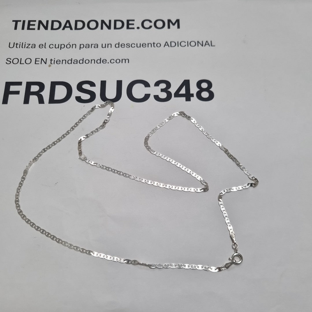 CADENA TEJIDO ESPEJO PLATA .925 55 CM 3.8 GR (NUEVO)