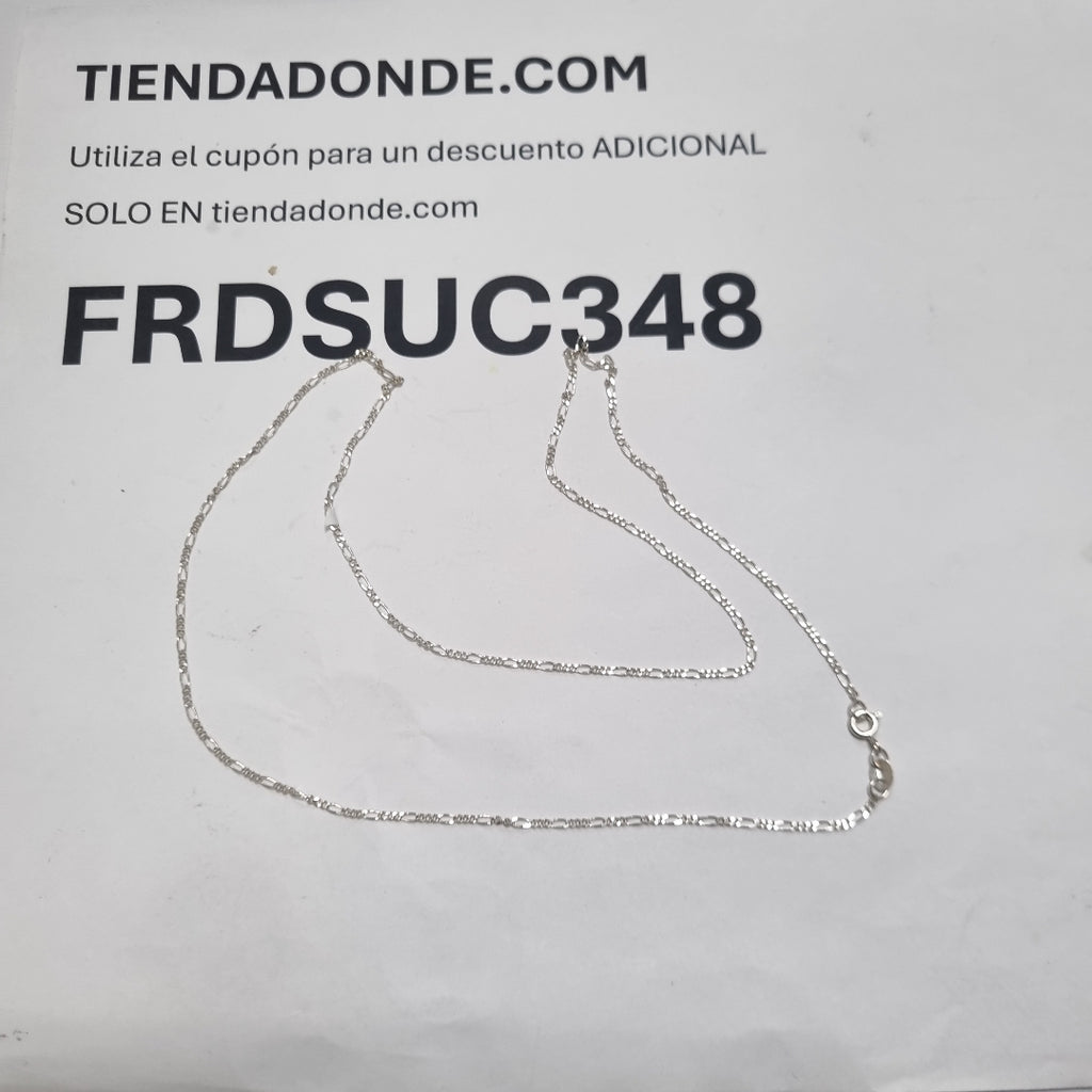 CADENA TEJIDO 3X1 PLATA .925 55 CM 2.3 GR (NUEVO)
