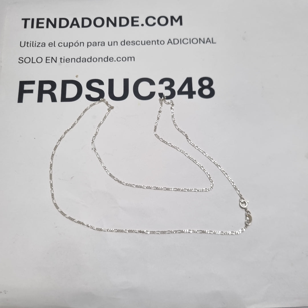 CADENA TEJIDO 3X1 PLATA .925 55 CM 2.3 GR (NUEVO)