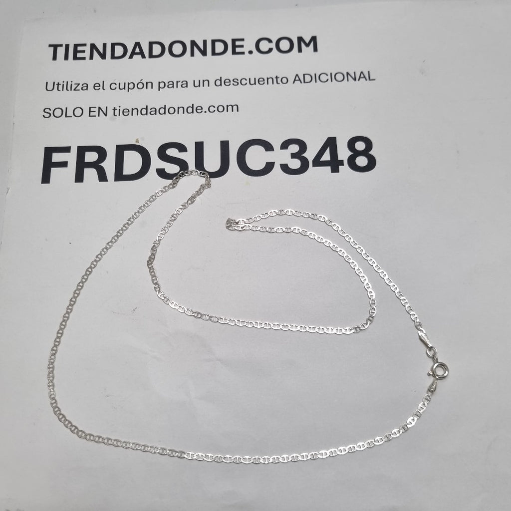 CADENA TEJIDO GUCHI PLATA .925 60 CM 3.8 GR (NUEVO)