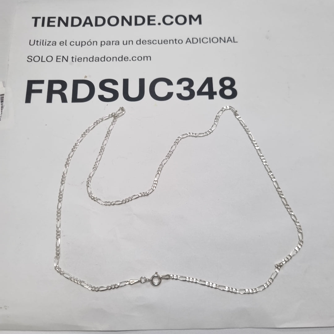 CADENA TEJIDO 3X1 PLATA .925 55 CM 4.1 GR (NUEVO)