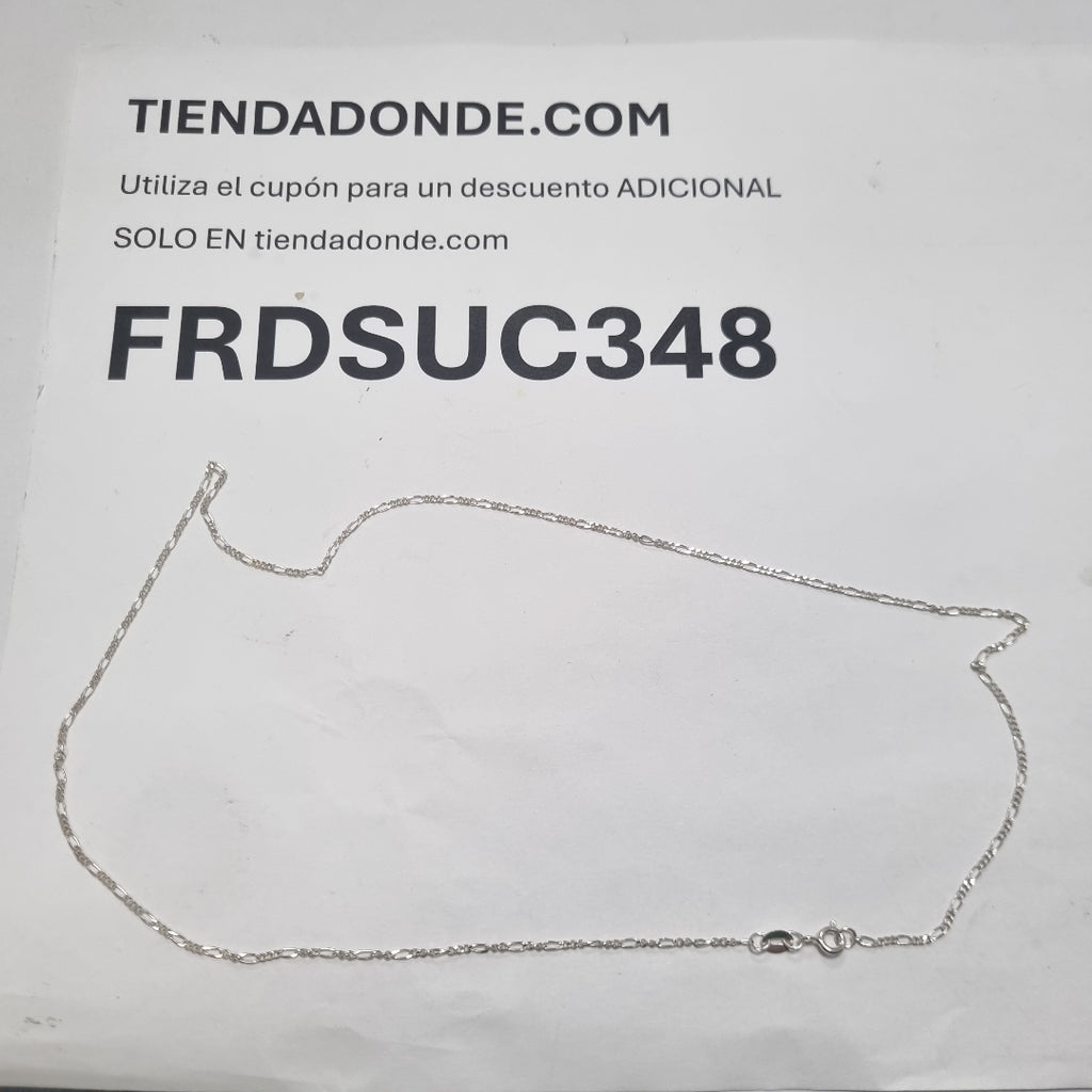 CADENA TEJIDO 3X1 PLATA .925 50 CM 2.1 GR (NUEVO)