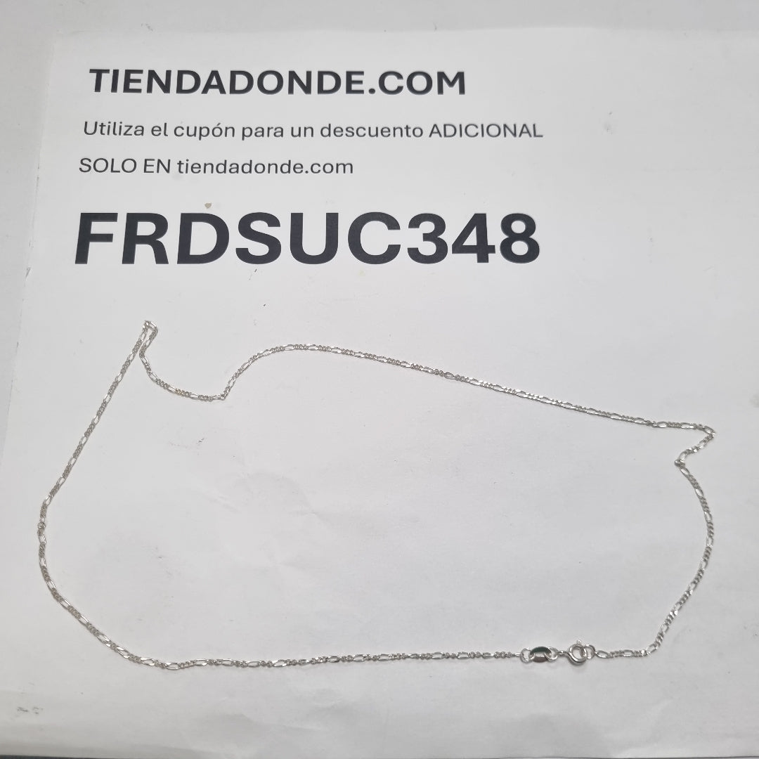 CADENA TEJIDO 3X1 PLATA .925 50 CM 2.1 GR (NUEVO)