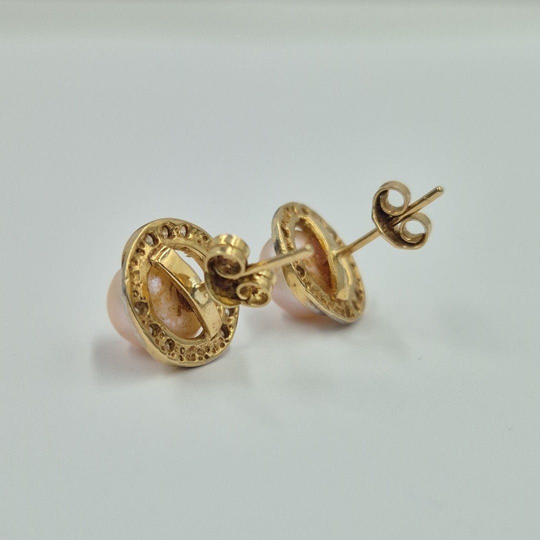 BROQUELES PAR ORO 14 K 3,30 GRMS (SEMINUEVO)