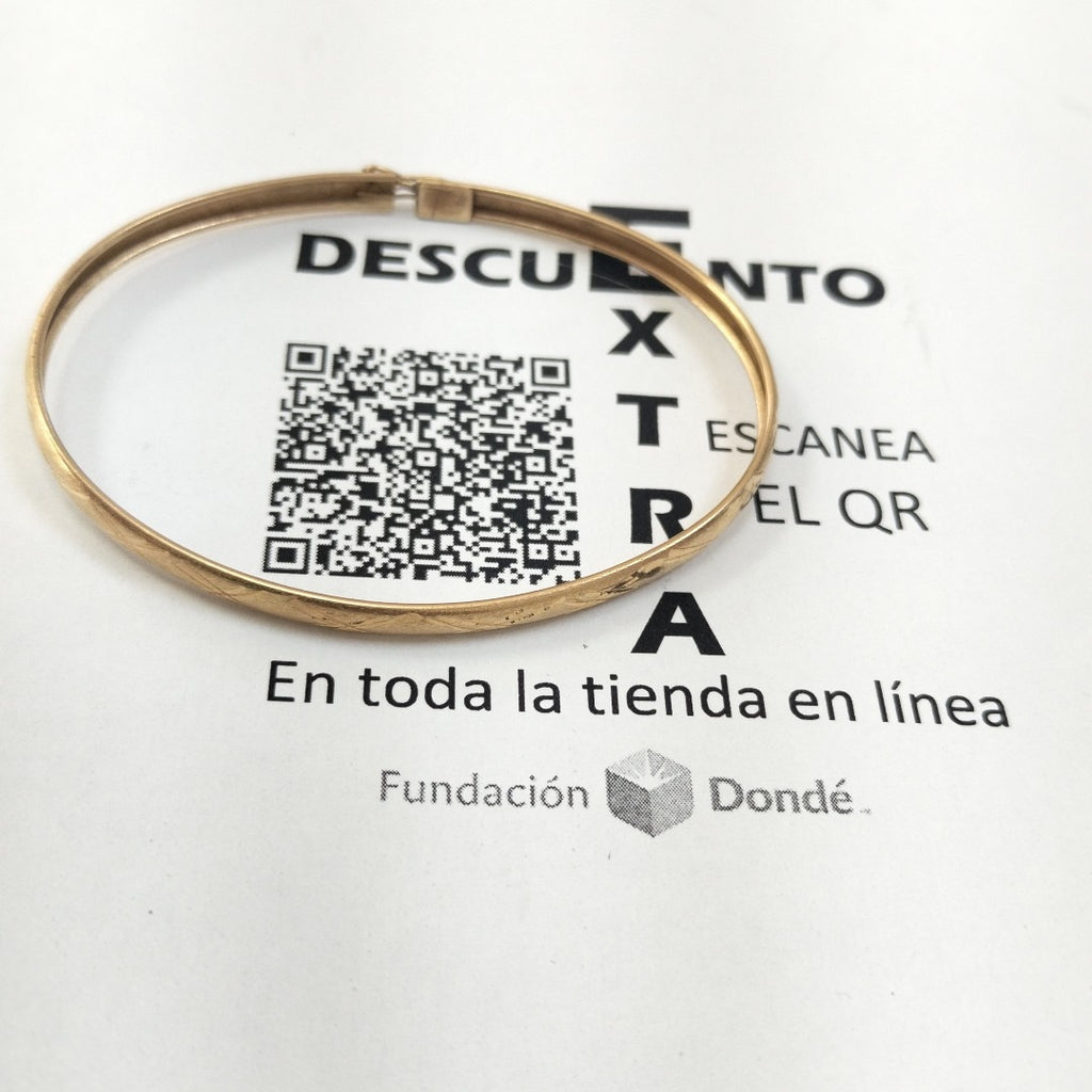 PULSERA RIGIDA ORO 14 K 3.6 GRMS (SEMINUEVO)