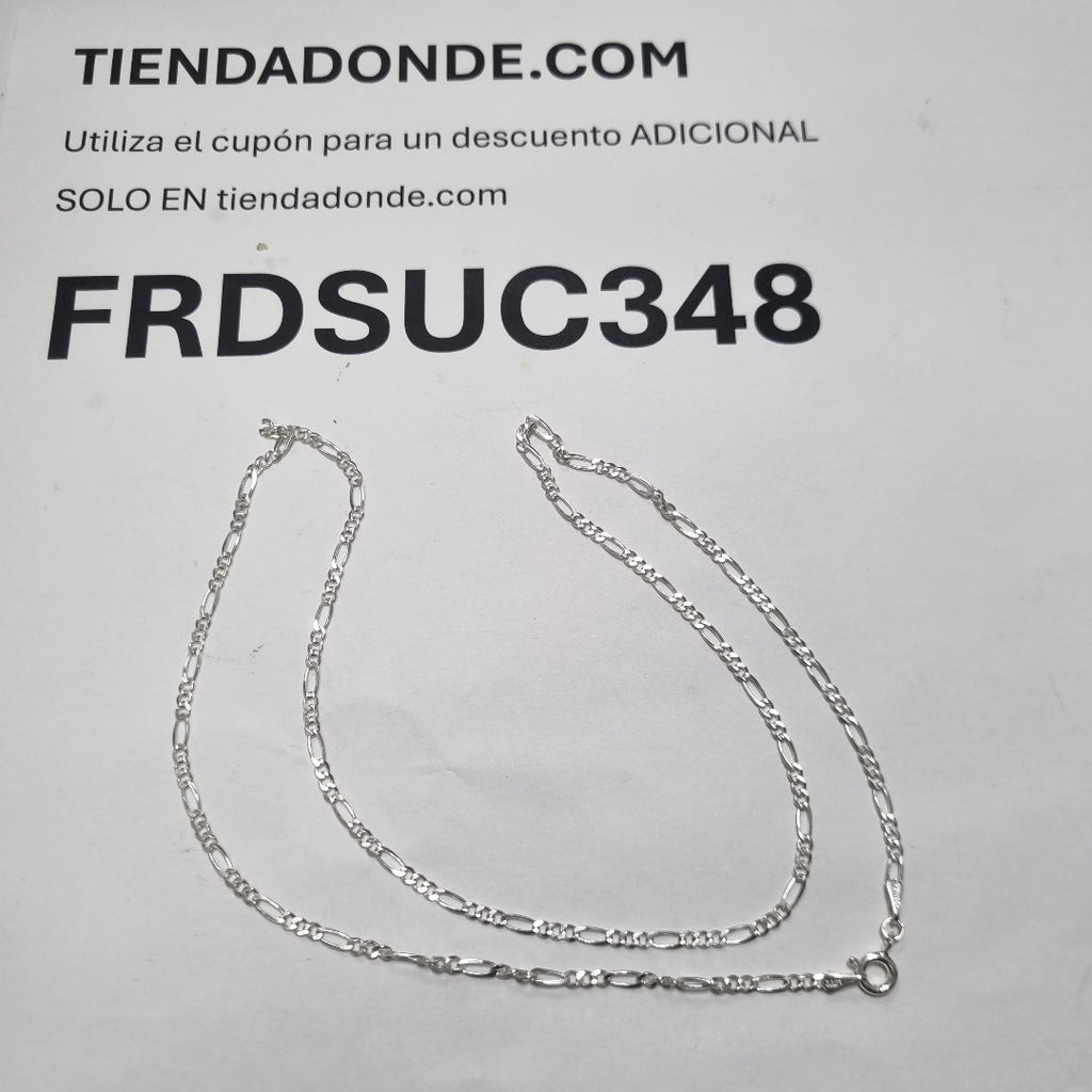 CADENA TEJIDO 3X1 PLATA .925 55 CM 4.4 GR (NUEVO)