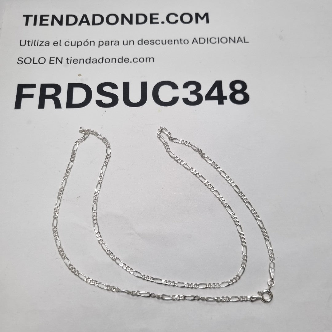 CADENA TEJIDO 3X1 PLATA .925 55 CM 4.4 GR (NUEVO)