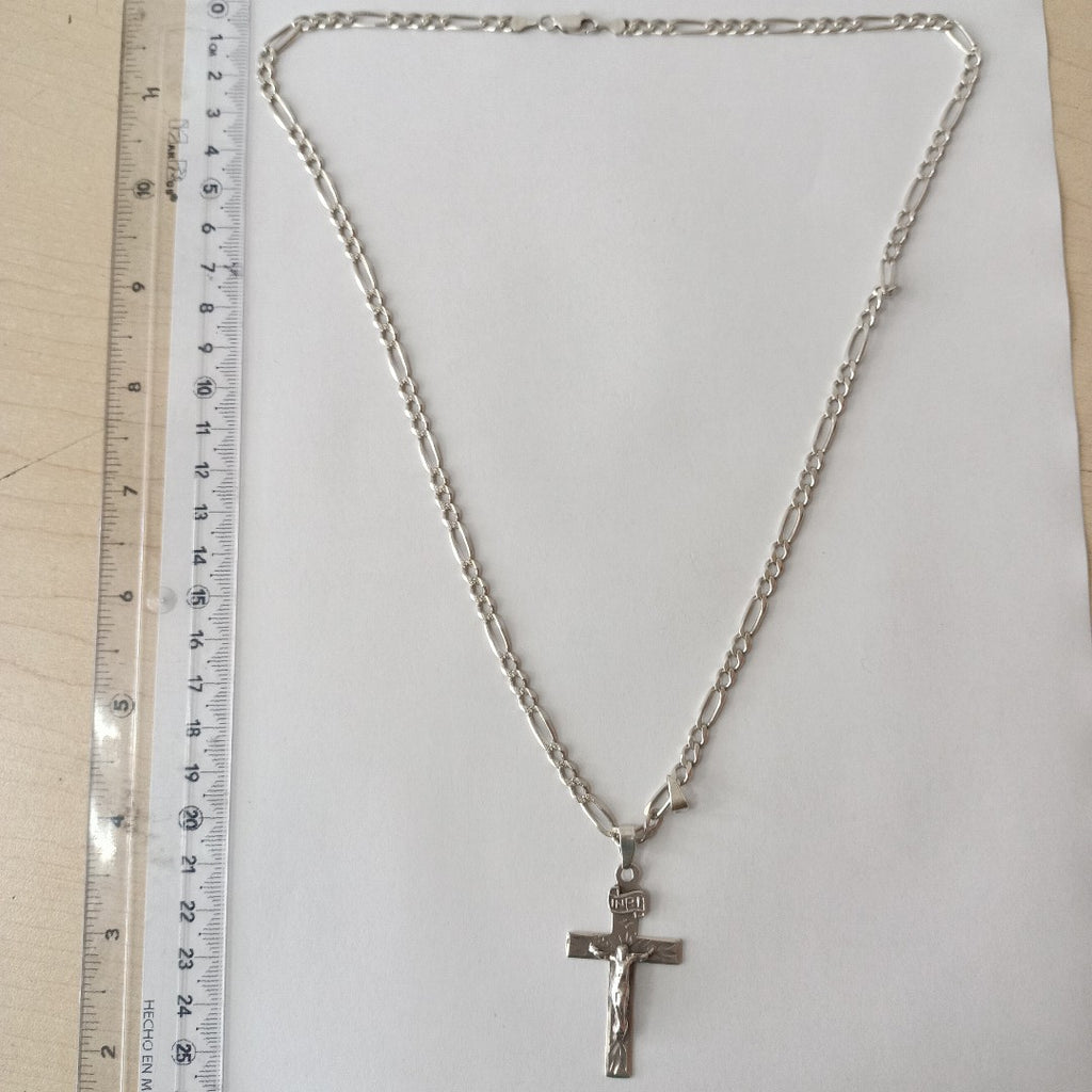 CADENA, CRUZ PLATA 19.8 GRMS (SEMINUEVO)
