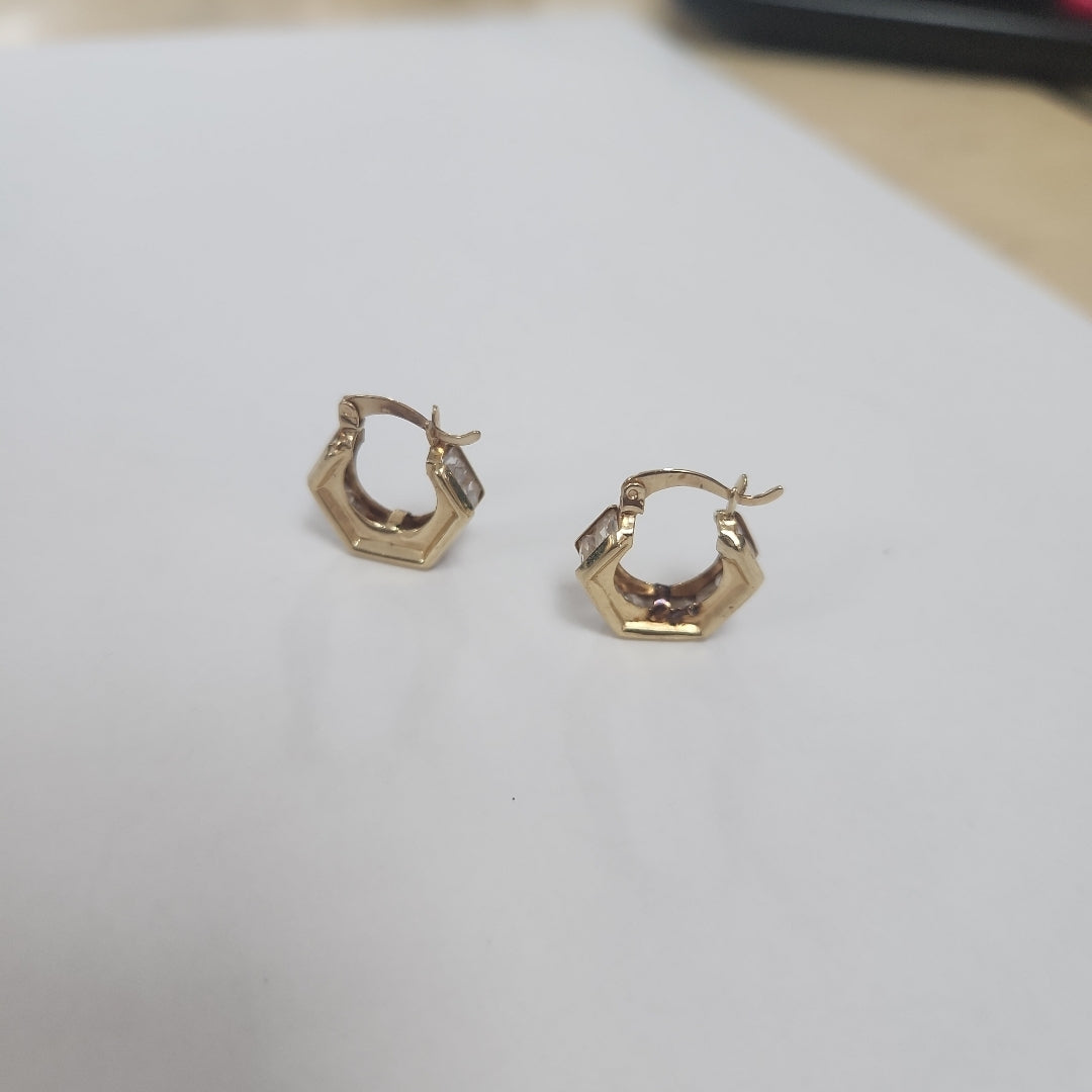 ARETES PAR ORO 10 K 3.3 GRMS (SEMINUEVO)