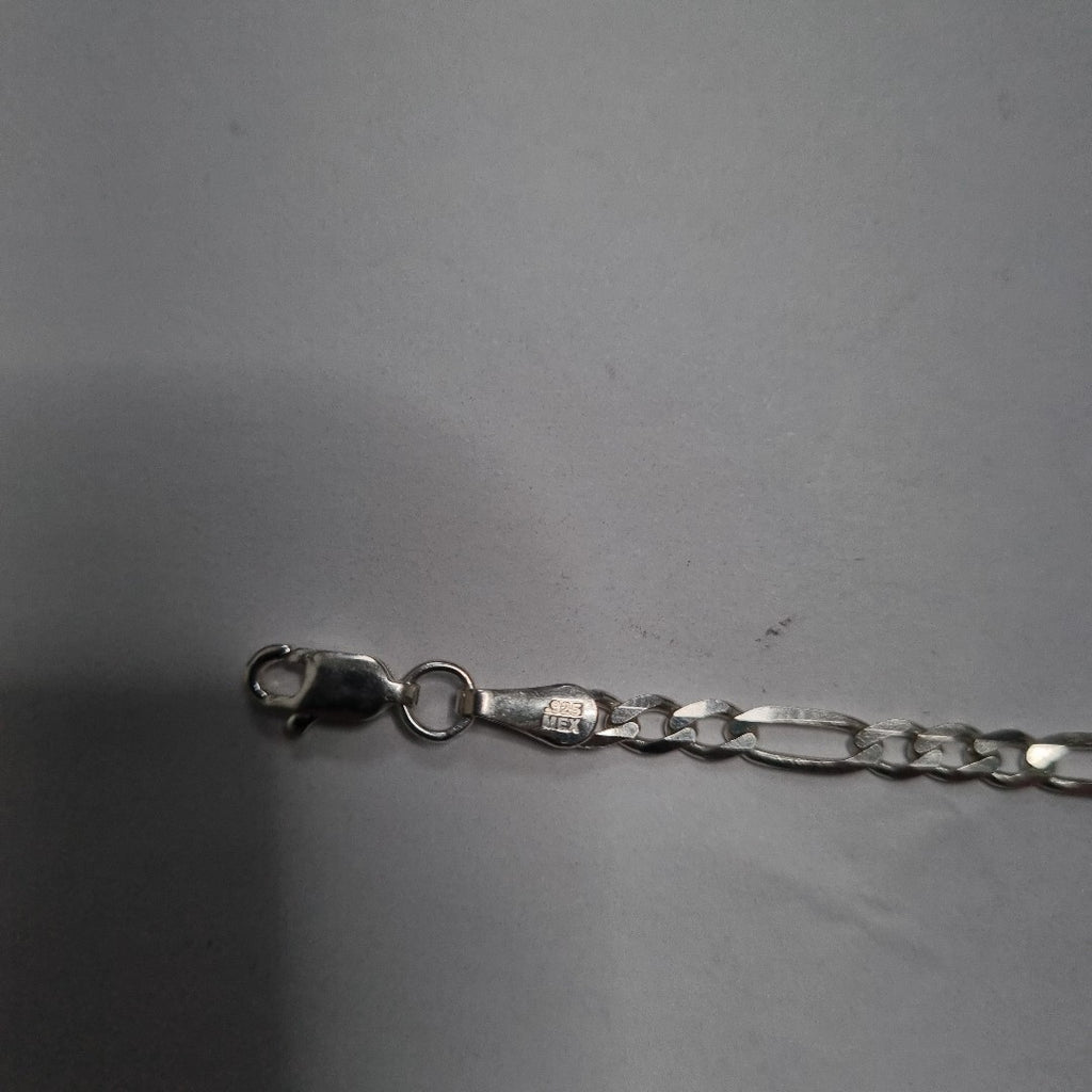 PULSERA TEJIDO SAN JUDAS PLATA .925 21 CM 5.5 GR (NUEVO)
