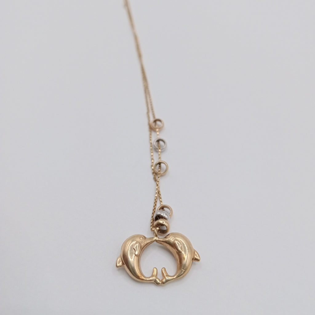 GARGANTILLA ORO COMBINADO 14 K 2,30 GRMS (SEMINUEVO)