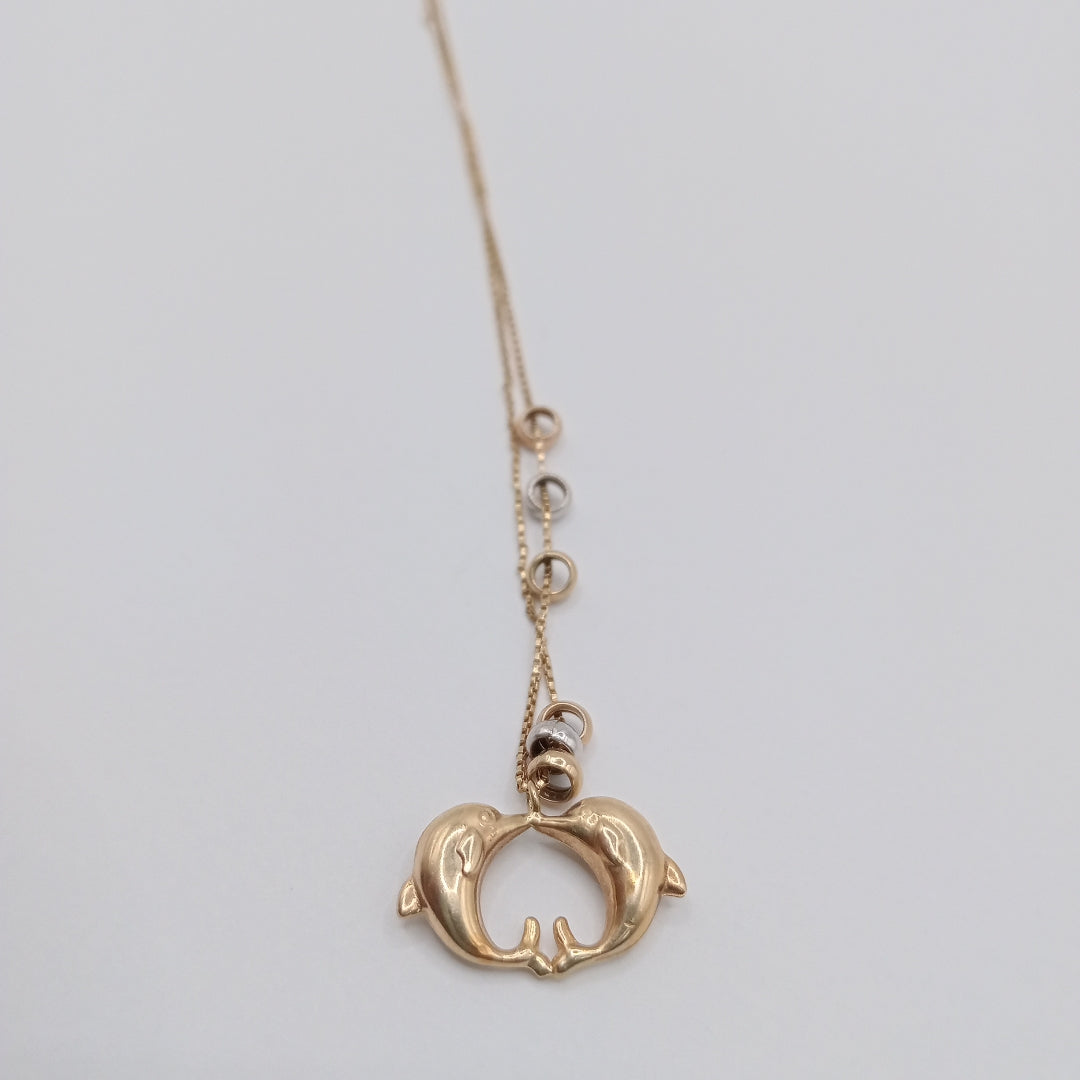 GARGANTILLA ORO COMBINADO 14 K 2,30 GRMS (SEMINUEVO)