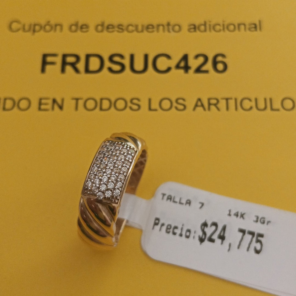 ANILLOS DAMA ORO 14K 3 (NUEVO)