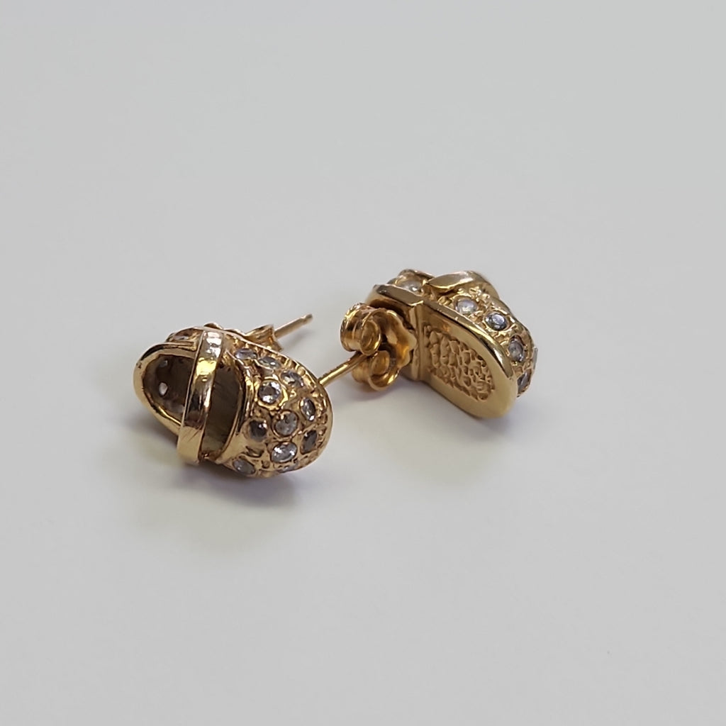 BROQUELES PAR ORO 14 K 4,10 GRMS (SEMINUEVO)