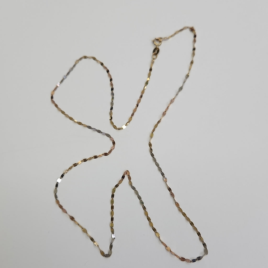 CADENA ORO COMBINADO 10 K 0.7 GRMS (SEMINUEVO)