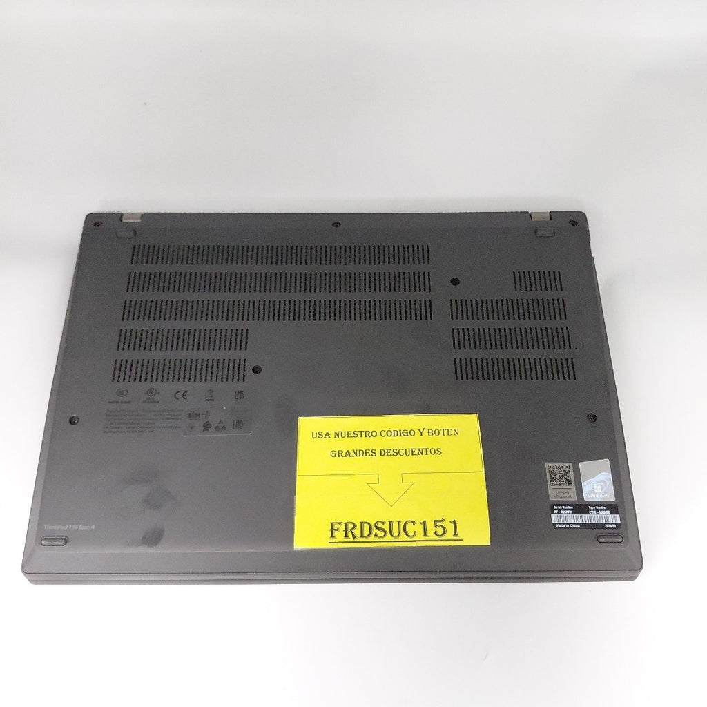 LAPTOP LENOVO THINKPAD T14 GEN 4 (2024) 512 GB SSD 16 GB RAM (SEMINUEVO)