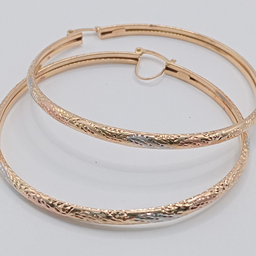 ARRACADAS PAR ORO PLATINO 14 K 7,40 GRMS (SEMINUEVO)