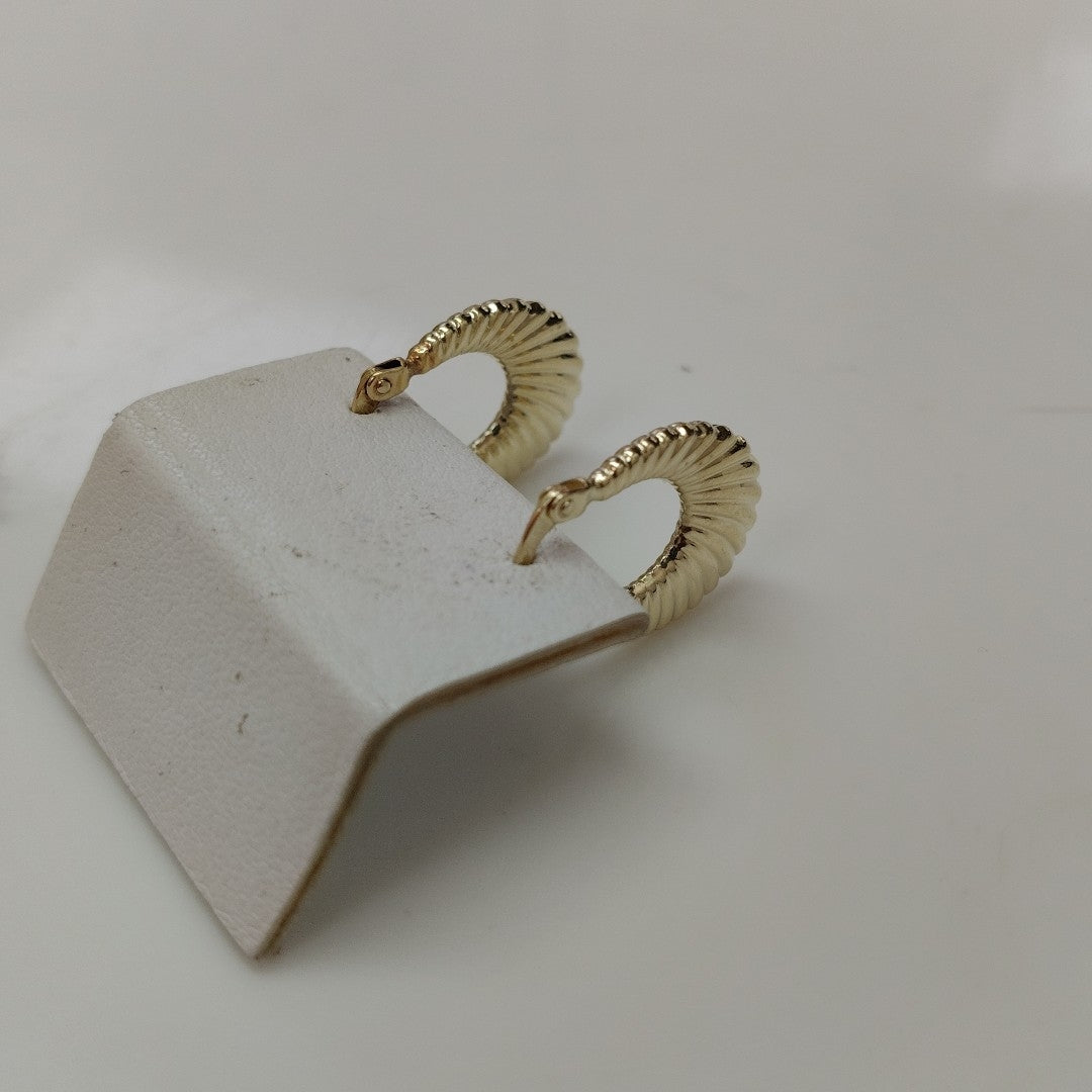 ARRACADAS PAR ORO 14 K 1.5 GRMS (SEMINUEVO)