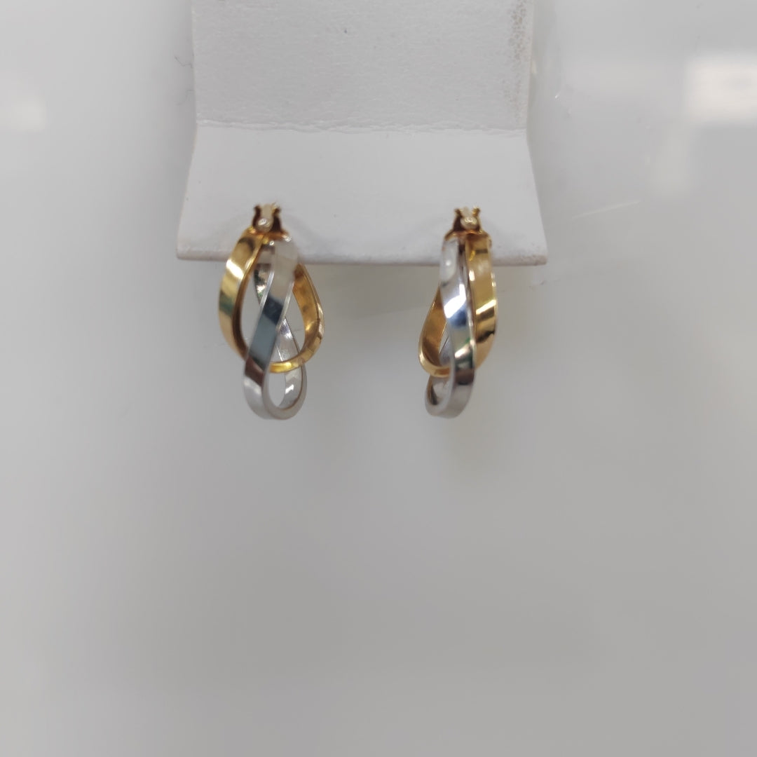 ARRACADAS PAR ORO 14 K 1.6 GRMS (SEMINUEVO)