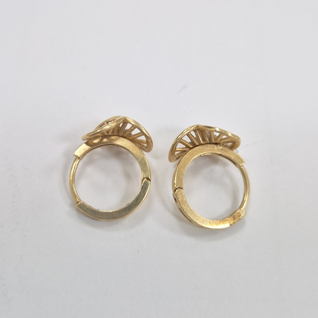 ARRACADAS PAR ORO 10 K 2.5 GRMS (SEMINUEVO)
