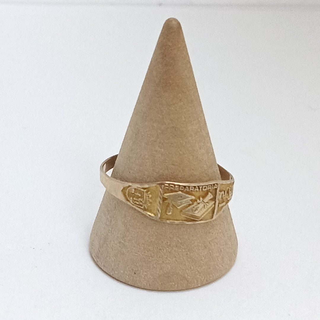 ANILLO DE GRADUACIÓN ORO 8 K 1 GRMS (SEMINUEVO)