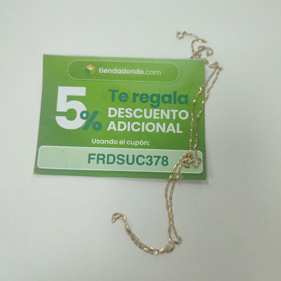 CADENA ORO 14 K 1,50 GRMS (SEMINUEVO)