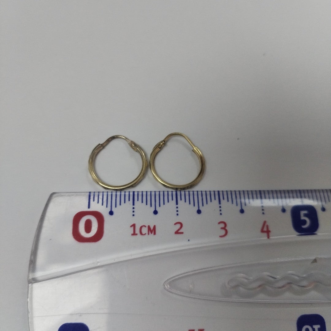 ARRACADAS PAR ORO 14 K 0.6 GRMS (SEMINUEVO)