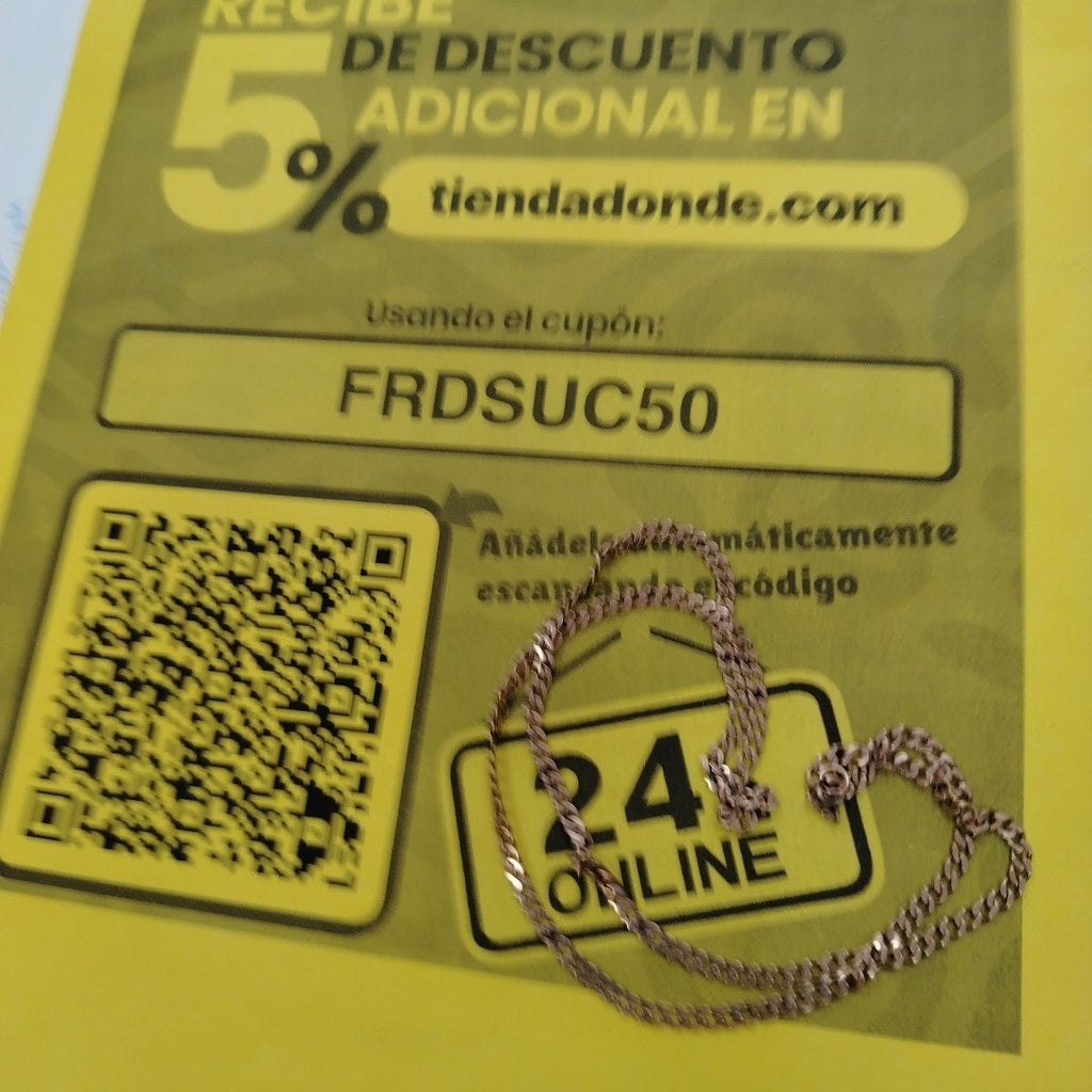 CADENA ORO 10 K 9.9 GRMS (SEMINUEVO)