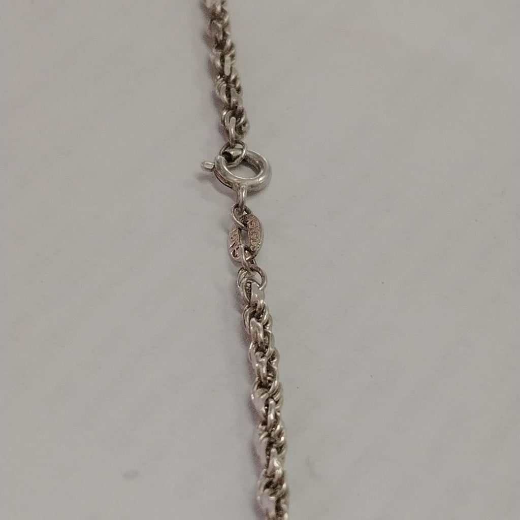 CADENA, MEDALLA RELIGIOSA PLATA 12.5 GRMS (SEMINUEVO)