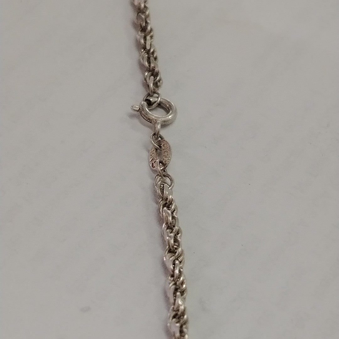 CADENA, MEDALLA RELIGIOSA PLATA 12.5 GRMS (SEMINUEVO)