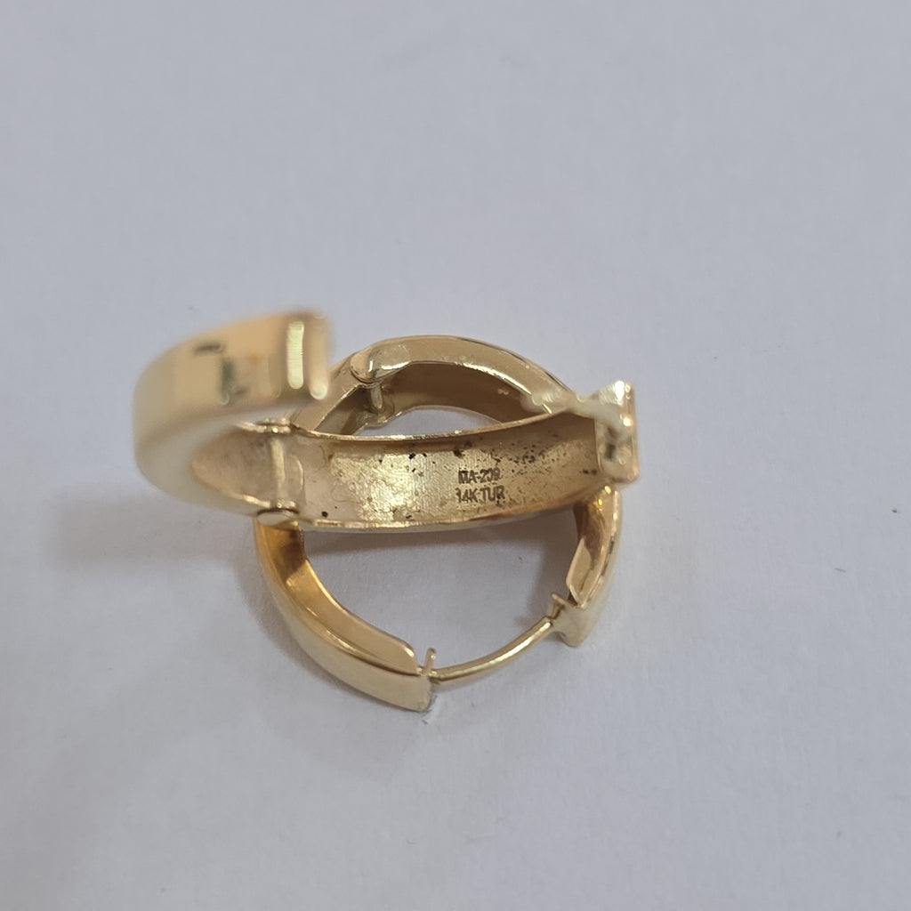 ARRACADAS PAR ORO 14 K 2.5 GRMS (SEMINUEVO)