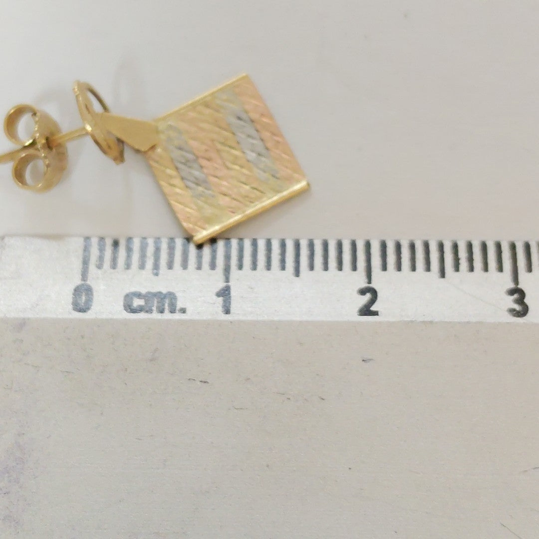 BROQUELES PAR ORO COMBINADO 14 K 1.3 GRMS (SEMINUEVO)