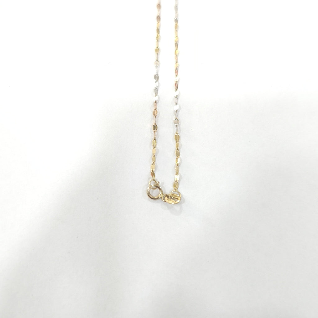 CADENA, MEDALLA RELIGIOSA ORO 10 K 1.3 GRMS (SEMINUEVO)
