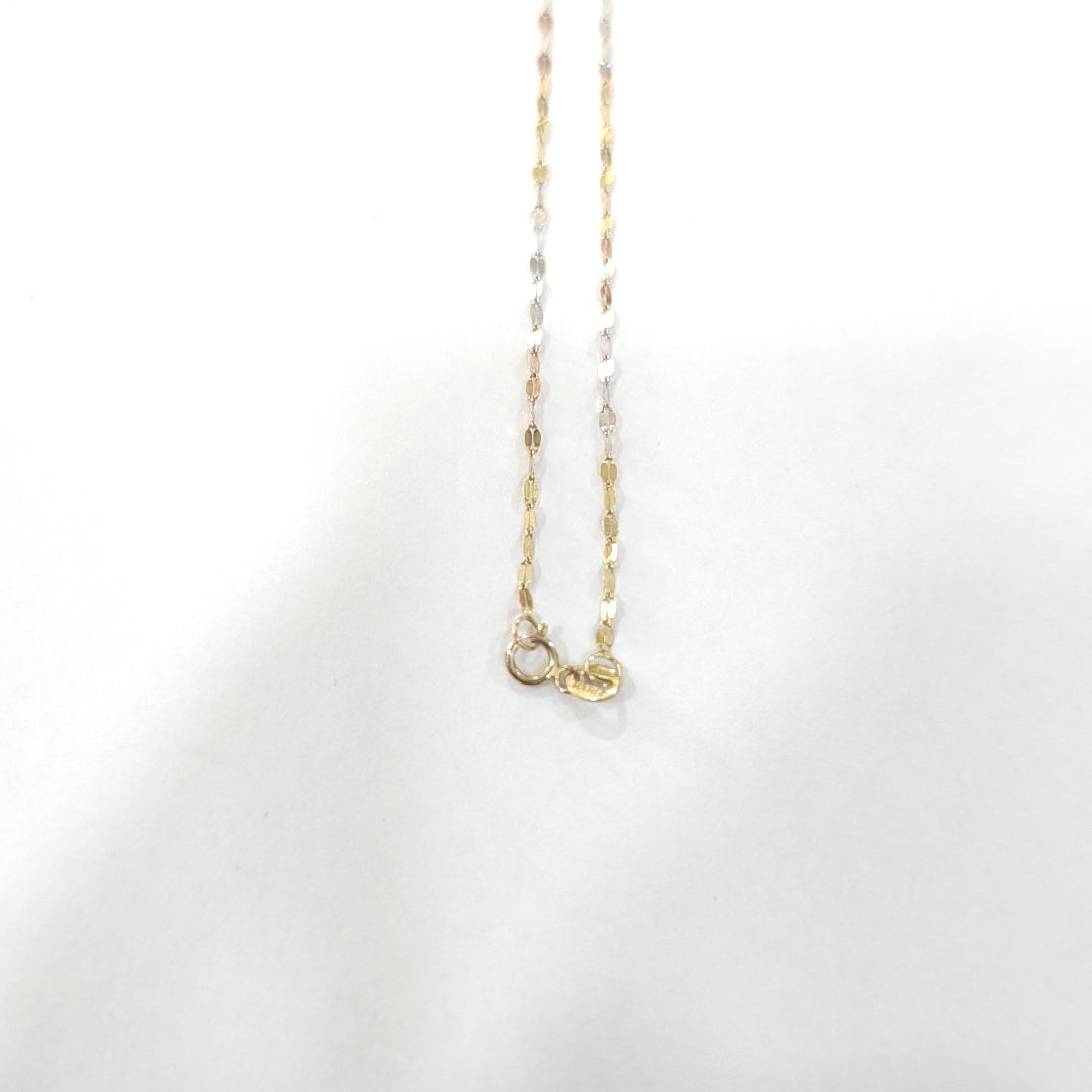 CADENA, MEDALLA RELIGIOSA ORO 10 K 1.3 GRMS (SEMINUEVO)