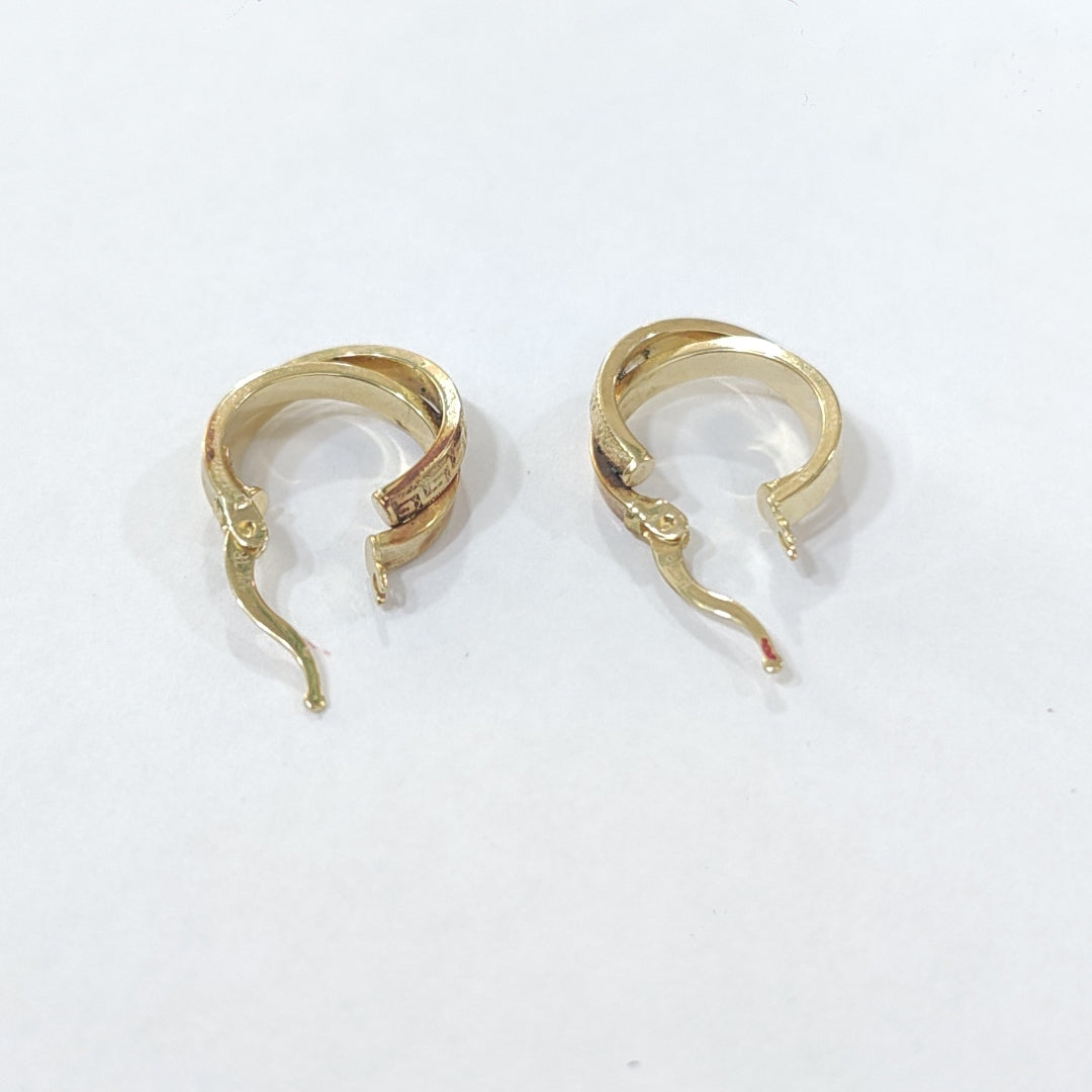 ARRACADAS PAR ORO 14 K 2.5 GRMS (SEMINUEVO)