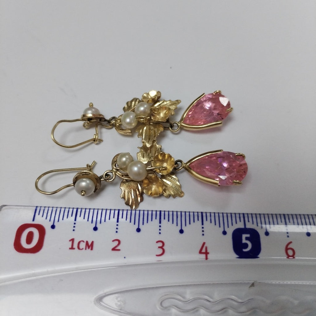 ARETES PAR ORO 14 K 7.8 GRMS (SEMINUEVO)