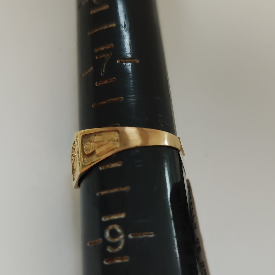 ANILLO DE GRADUACIÓN ORO 10 K 1.3 GRMS (SEMINUEVO)