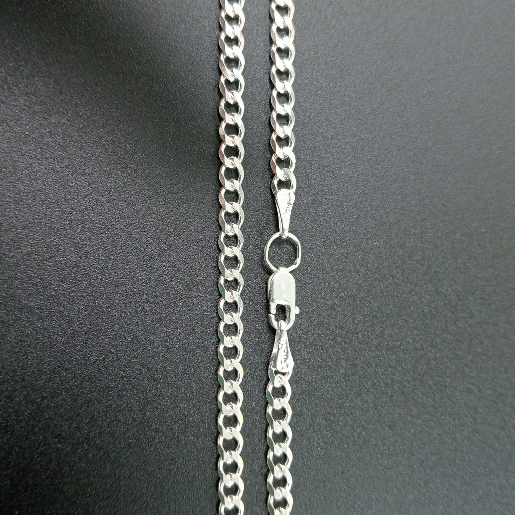 CADENA BARBADA PLATA .925 50 CM 7.22 GR (NUEVO)