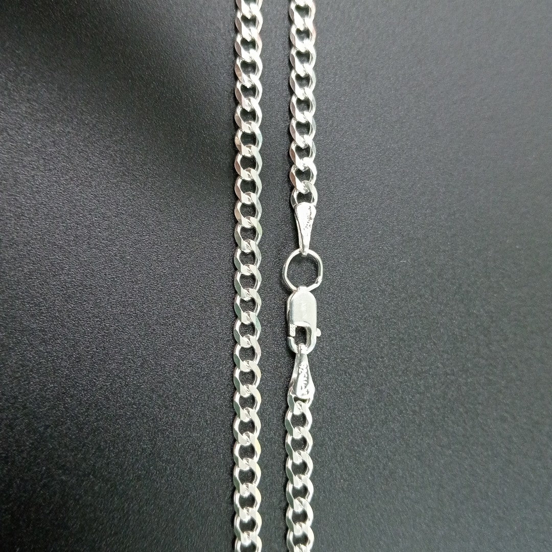 CADENA BARBADA PLATA .925 50 CM 7.22 GR (NUEVO)