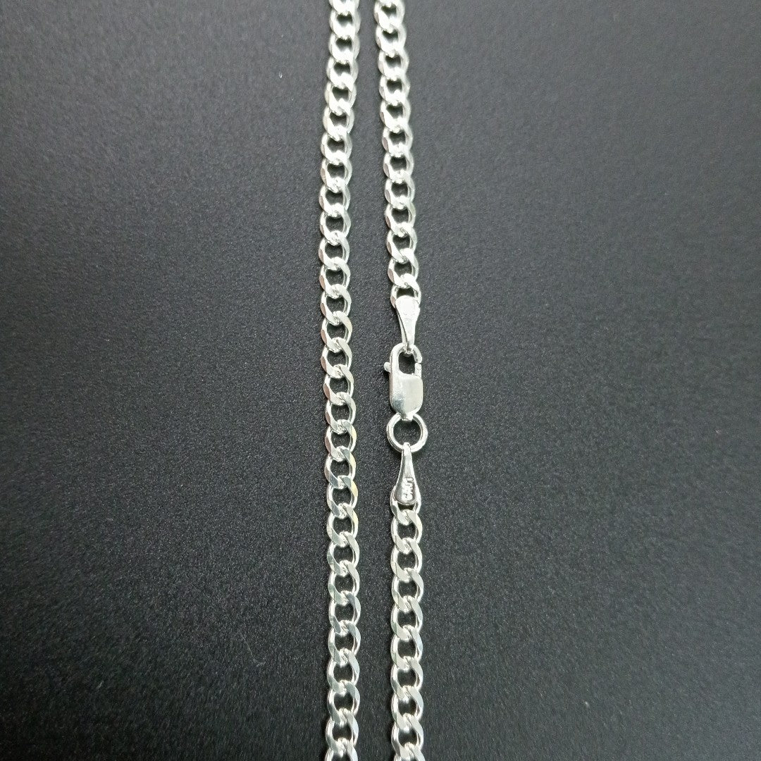 CADENA BARBADA PLATA .925 60 CM 9.42 GR (NUEVO)