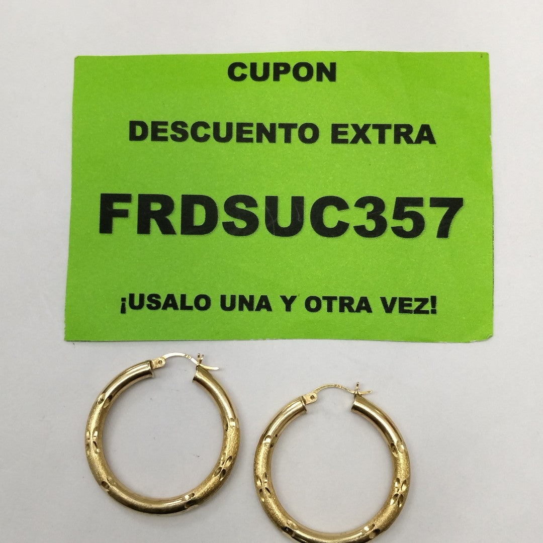 ARRACADAS PAR ORO 14 K 4.8 GRMS (SEMINUEVO)
