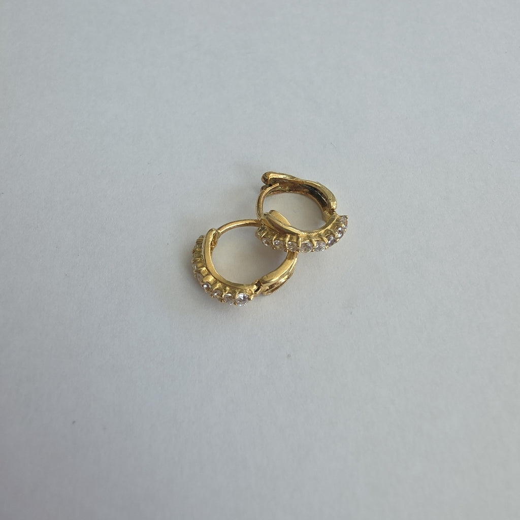 ARRACADAS PAR ORO 14 K 1.6 GRMS (SEMINUEVO)