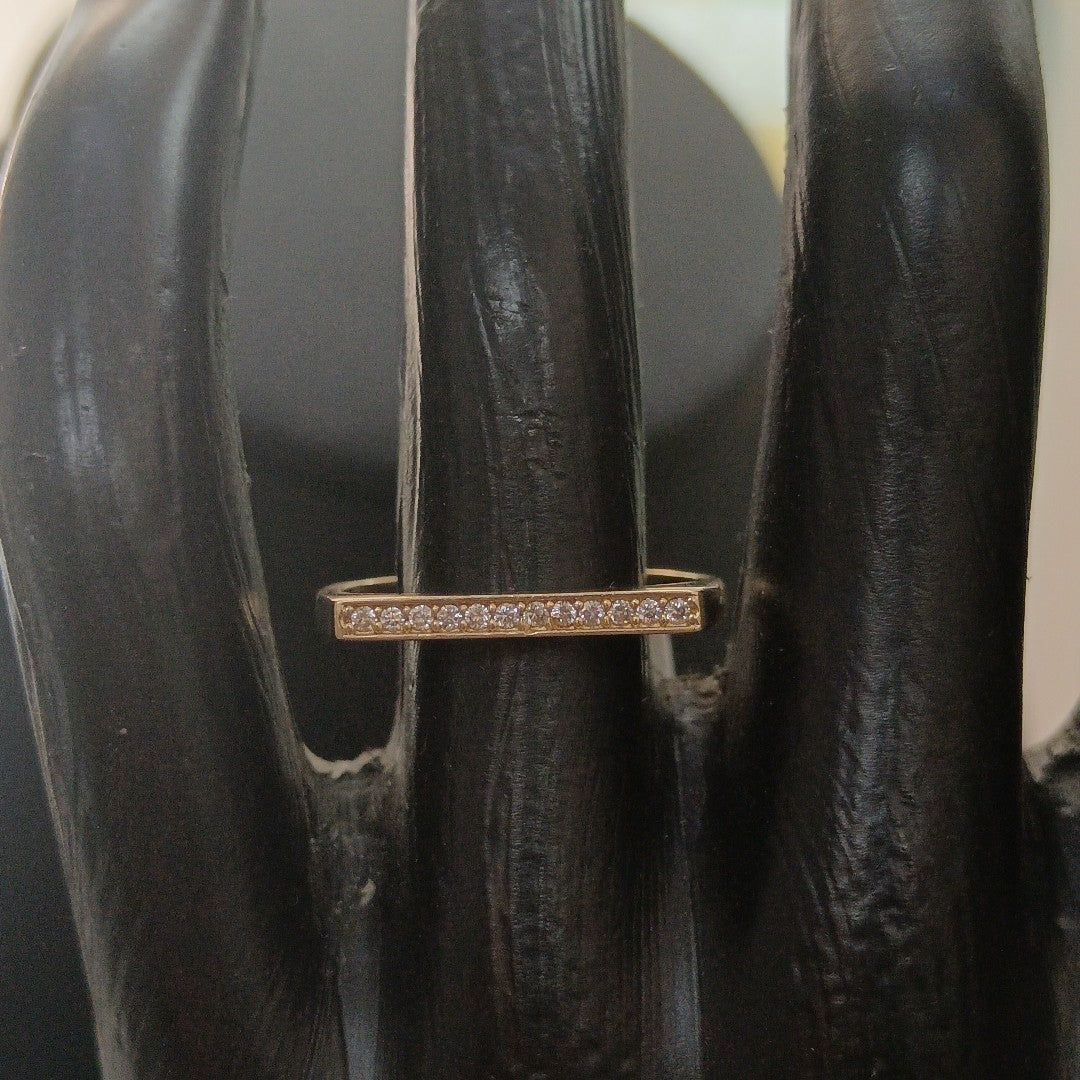 ANILLOS C/CIRCONIA ORO 10K TALLA 9 1.8 GR (NUEVO)