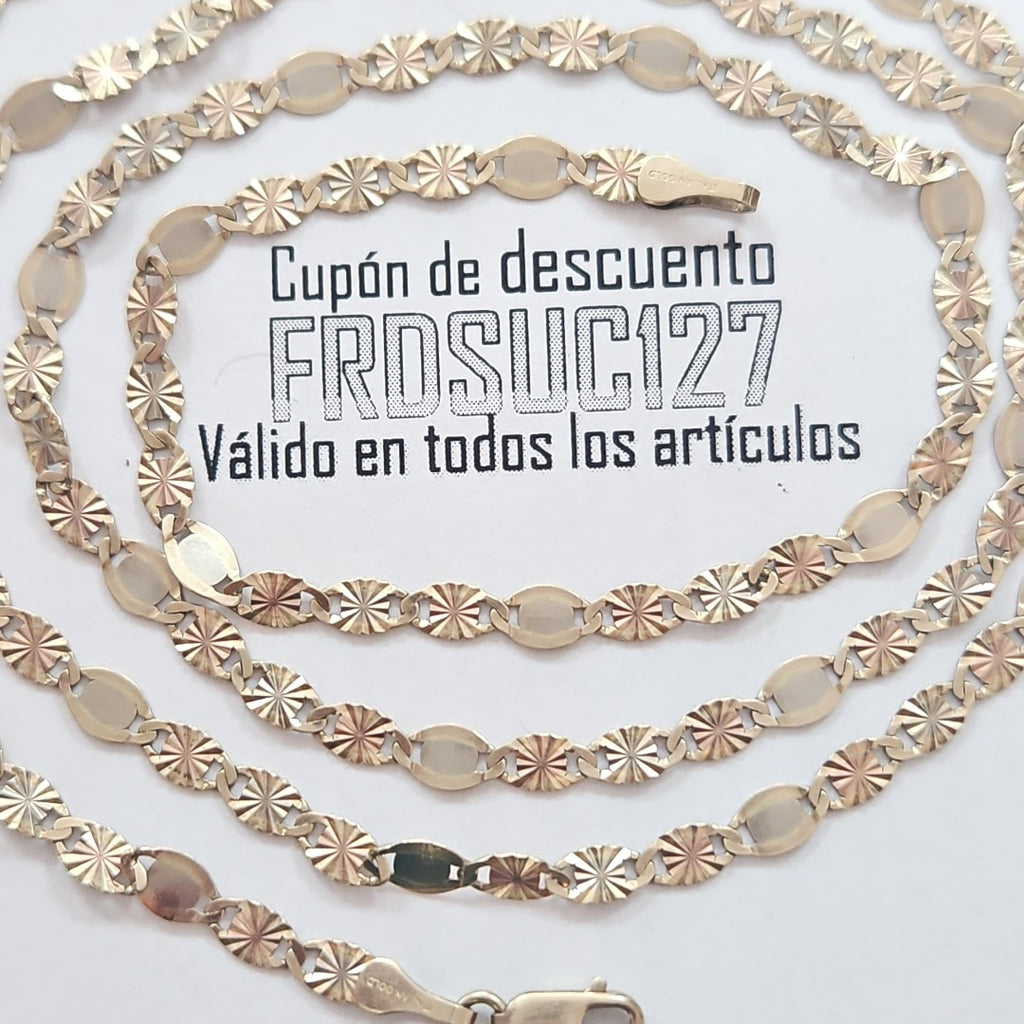 CADENA ORO, ORO COMBINADO 14 K 5.7 GRMS (SEMINUEVO)