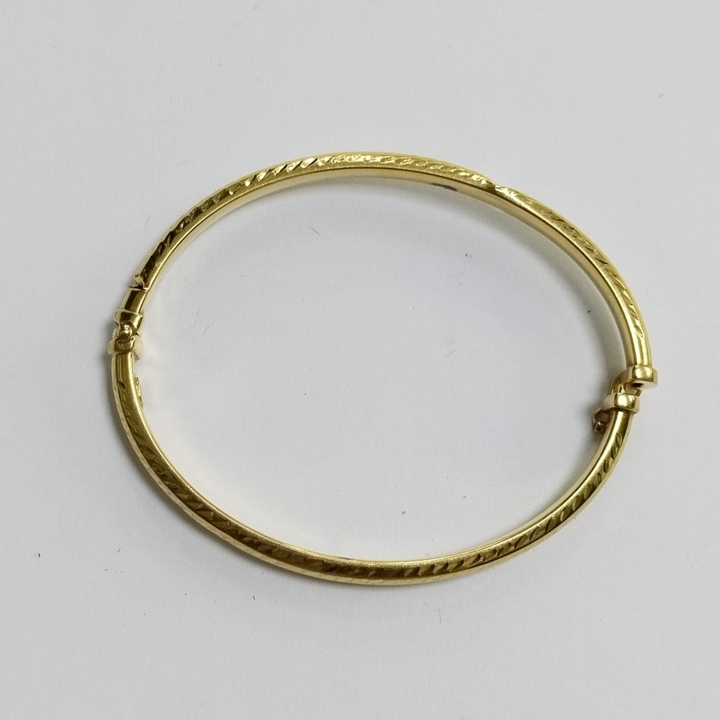 PULSERA RIGIDA ORO 14 K 5,30 GRMS (SEMINUEVO)