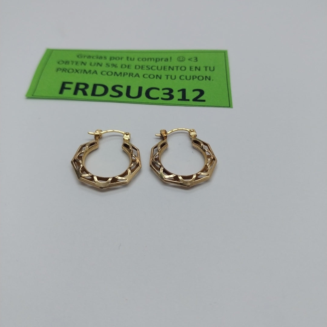 ARRACADAS PAR ORO 10 K 1.8 GRMS (SEMINUEVO)