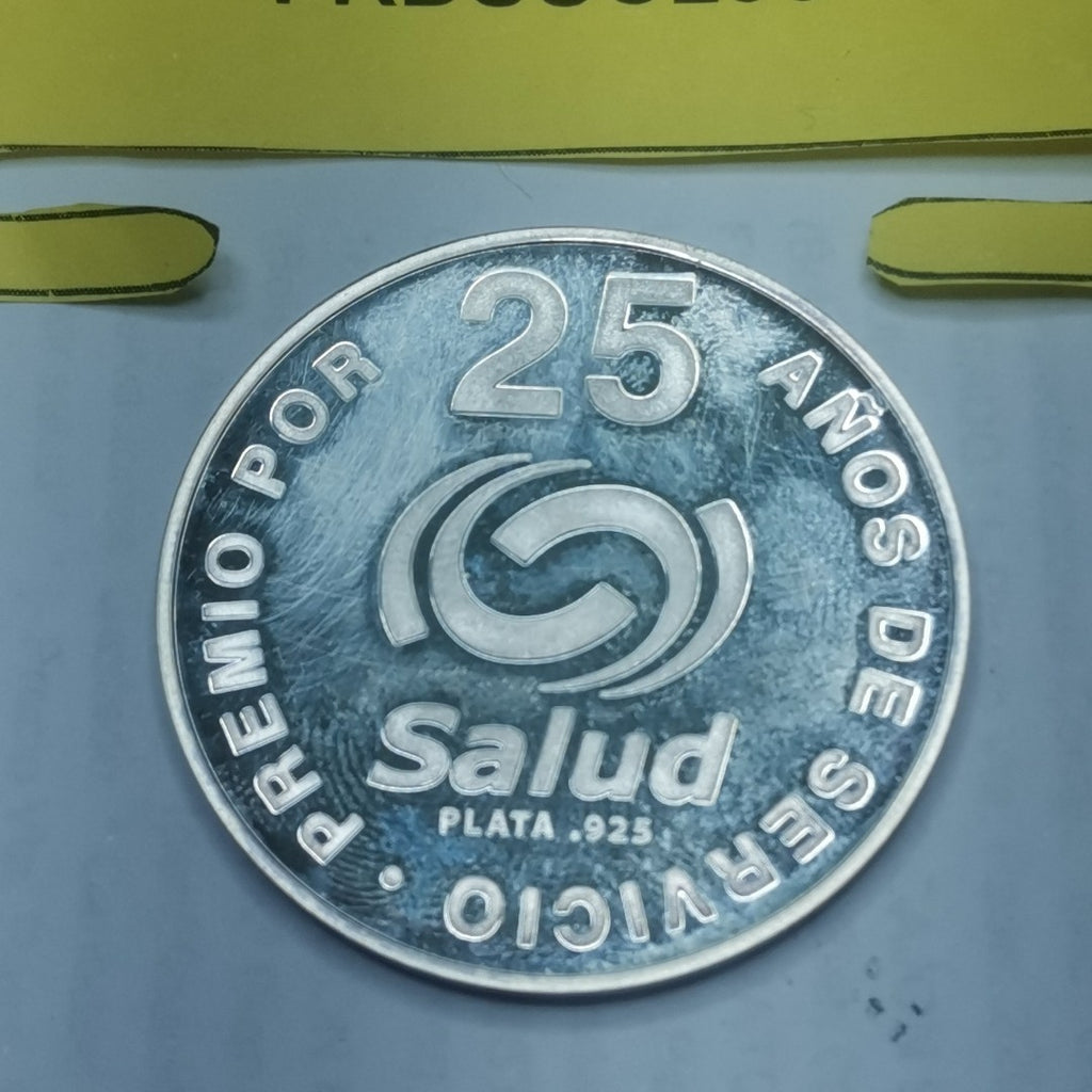 MEDALLA CONMEMORATIVA PLATA 16.9 GRMS (SEMINUEVO)